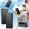 iPhone 17 Leather Flip Case with Magnetic Card Slot