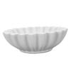 White Resin Decorative Bowl Handcrafted Ruffle Fluted Bowl Scalloped Bowl Modern Home Decor S