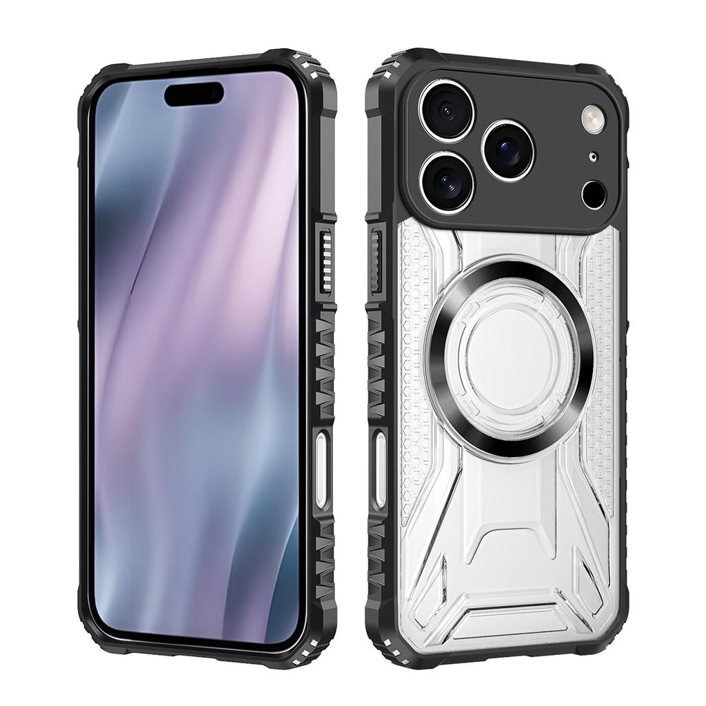 Applicable To iPhone17ProMax War Shadow Magnetic Mobile Phone Case Magsafe Magnetic 16Pro Transparent 15 Protective Case