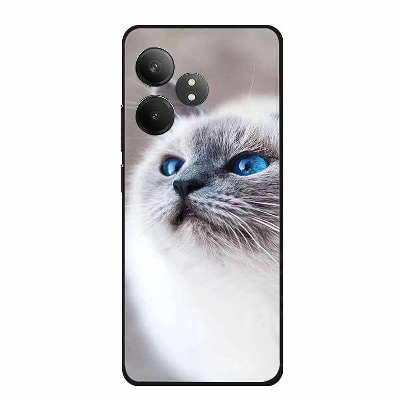 

For Realme GT 6 Case G T 6 Phone Cover Black Silicone Soft Phone Case For Realme GT6 Back Cover Cases 6.78 RealmeGT 6 Bag Coque Realme GT 6