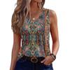 Womens Tank Tops Sleeveless Loose Fit Tops V Neck Pleated Shirts Basic Tees