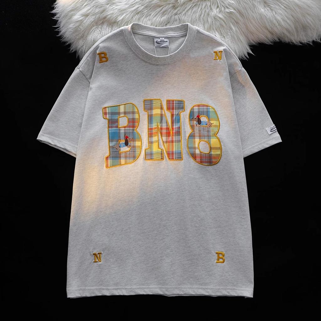 New Cotton Men's Short Sleeve T T-shirt Men's Summer Casual Versatile Loose T-shirt Top ins