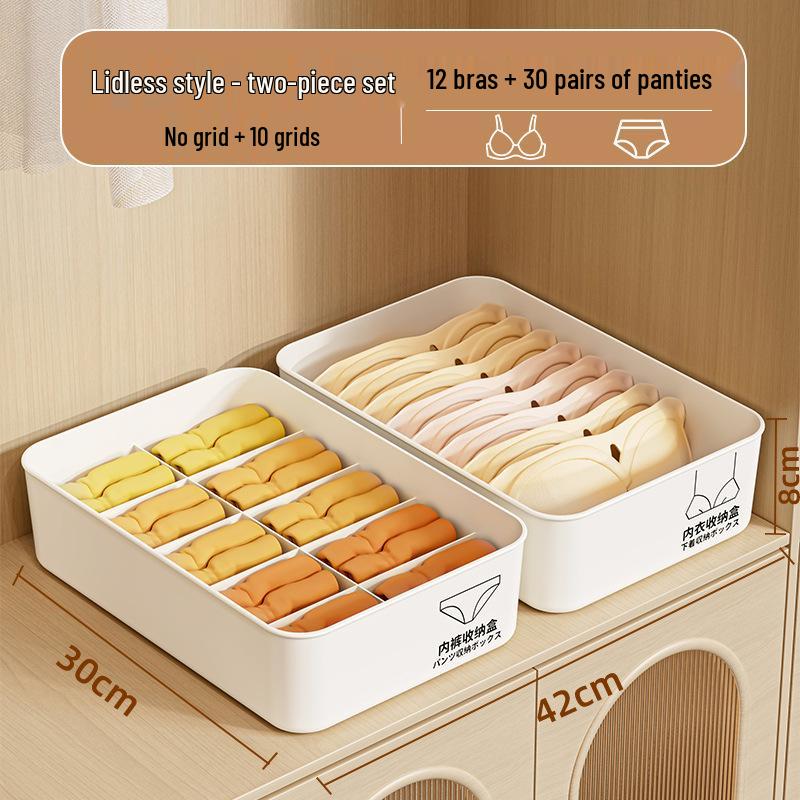 Socks, Lingerie, and Underwear Storage Box: 3-in-1 Organizer for Home Wardrobe