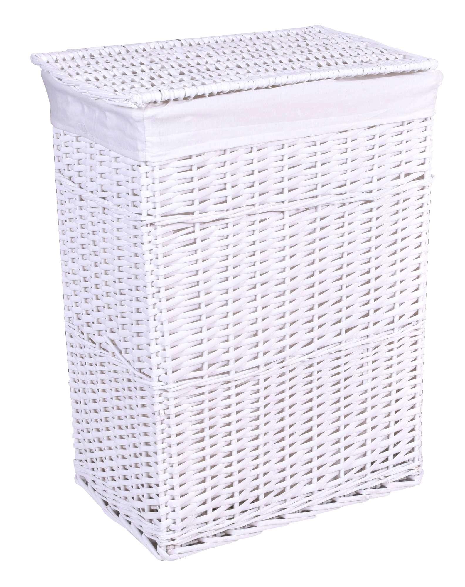 White wicker basket 114 L