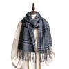 Autumn And Winter Striped Plaid Scarf Winter Versatile Warm Imitation Cashmere Shawl Couple Advanced Sense Thickened Scarf