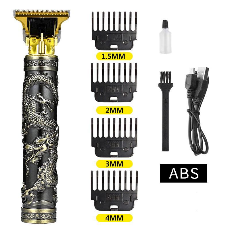 Professional Electric Hair Clipper for Barbers & Home: Precision Carving, Slicked Back Styles, Bald Head Trim.