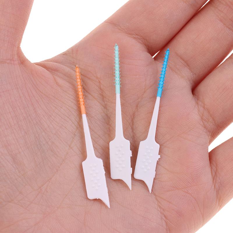 20/40Pcs Interdental Brush Cleaning Between Teeth Oral Care Toothpick Dental Tool Floss Orthodontic Oral Dental Hygiene Tool