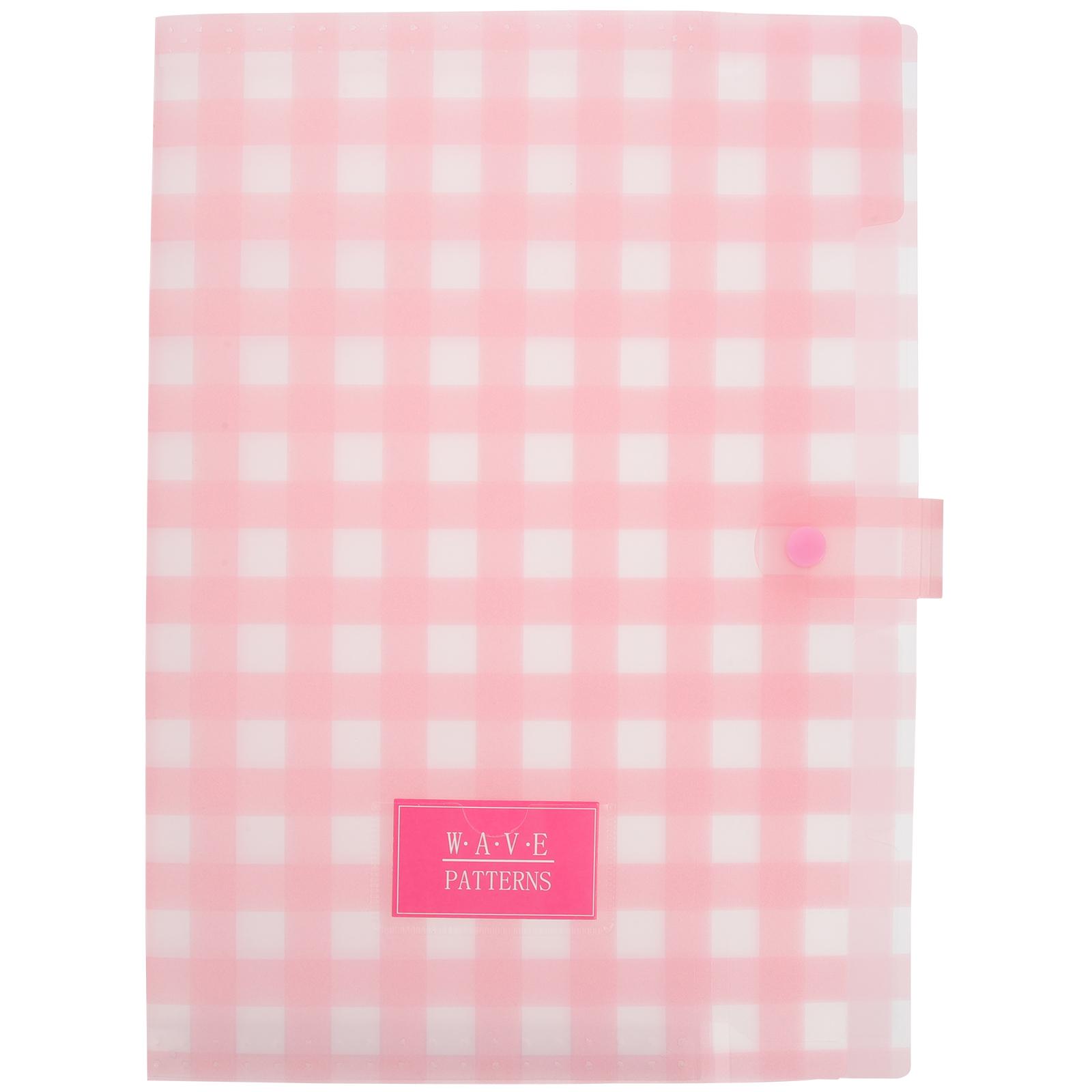 

Расширяемая папка для файлов, большая емкость, хранитель банкнот, сумка-аккордеон, портативная квитанция, розовый студенческий документ