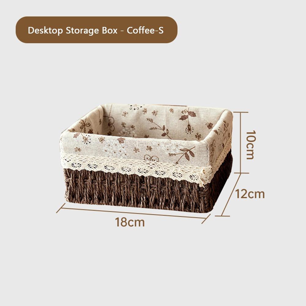 Imitation Rattan Rattan Storage Baskets Home Decoration Vegetable Fruit Hand-woven Baskets Multi-Purpose Toy Storage