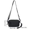 Casual Square Nylon Crossbody Bag Lightweight Adjustable Single Shoulder Bag Solid Color Korean Style Messenger Bag Travel