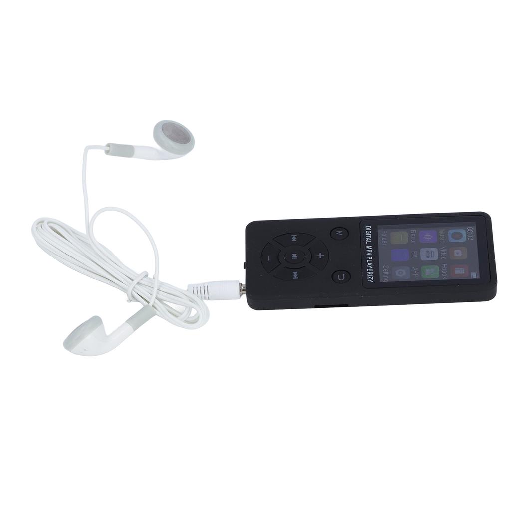 64GB MP3 MP4 Player with Bluetooth 5.0 1.8 Inch Screen Portable HiFi Music Player with Speaker Video FM E Book Earphone
