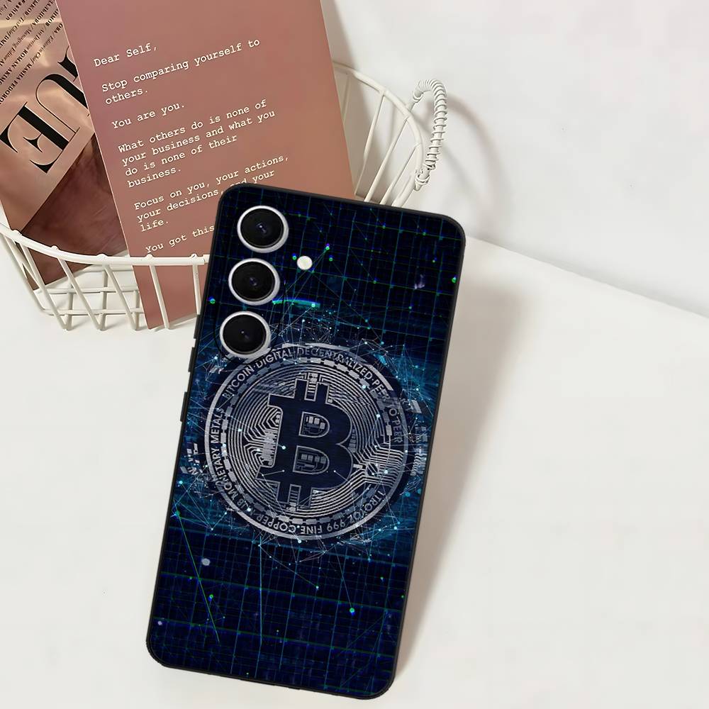 

B-Bitcoin Phone Case For Samsung S 24 Fe 25 Ultra Plus 20 Lite 21 30 22 23 24 22 Ultra 5G Fundas Samsung S24 ULTRA