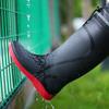 Hochwertige Regenstiefel für Herren und Damen, geschlossen, regen- und wasserdicht, kurze und mittellange rutschfeste Gummistiefel mit Kordelzug