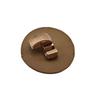 10Pcs Leather Sew On Toggles Closures with Metal Button For Knitwear Windbreaker Padded Jackets Woolen Coat Sewing Craft
