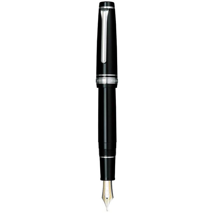 Sailor Professional Gear Silver Fountain Pen, Extra Fine, 11-2037-120, Black/Silver