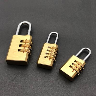 Password Padlock Package Copper Lock 3/4 Position Wheel Padlock Small Password Lock Cabinet Lock Head Manufacturer Direct Sales