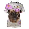 Fashion 3D Dog Pet Print Men's T Shirt Casual O-neck Loose Short Sleeve Tops Fashion Trend Summer Oversized T-shirt Men Clothing