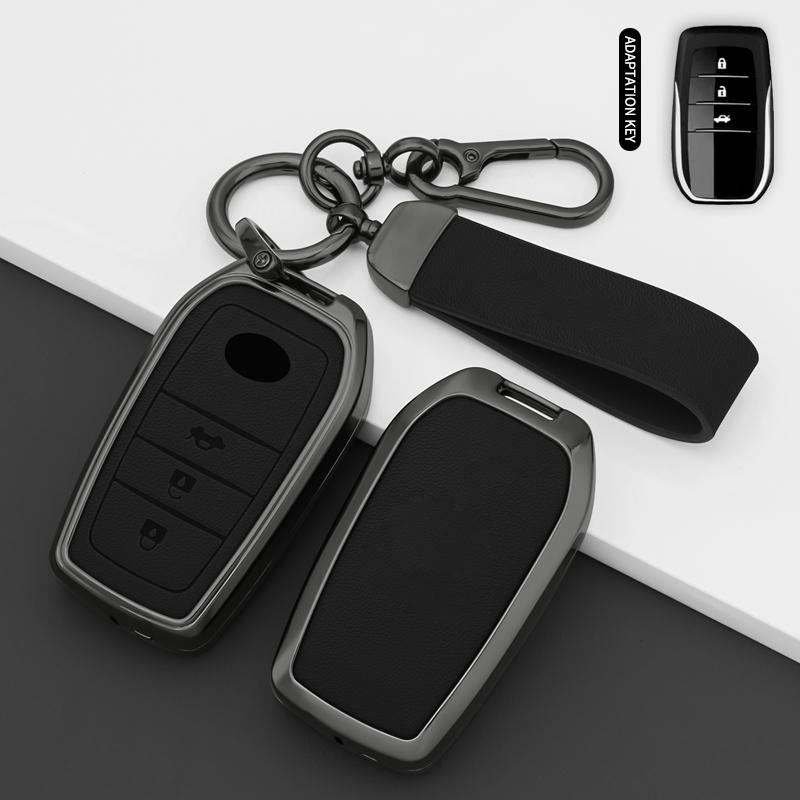 For Toyota Crown Hilux Fortuner Camry Land Cruiser Prado Protect Shell Fob Accessories Car Remote Key Case Cover