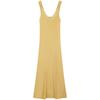 Calvin Klein French V-Neck Ribbed Knit Slip Dress Women Dresses Sunlight-Yellow 47C304G