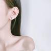 1105 white gold antler stud earrings