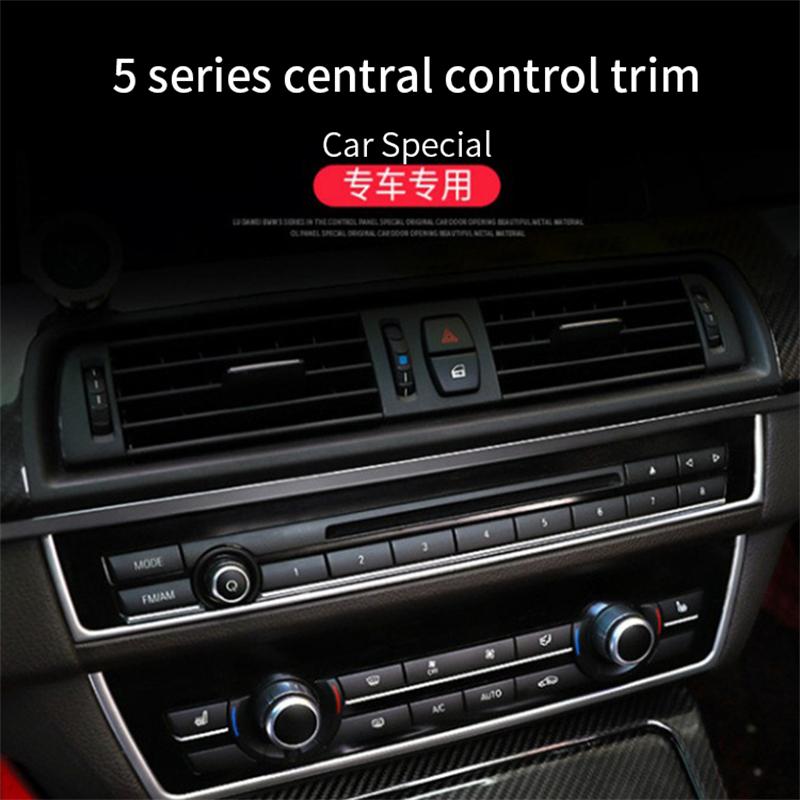 Suitable for BMW 10-16 Models 5 Series F10 F11 Interior Modification Central Control CD Panel Decorative Bright