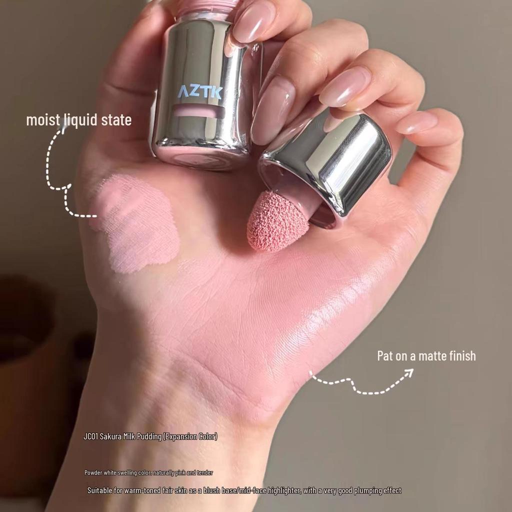 AZTK Vloeibare Blusher & Highlighter: Natuurlijke Matte Huidverbeteraar Crème