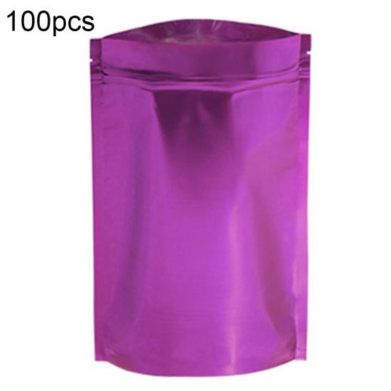 100Pcs 7x10cm Aluminum Foil Waterproof Resealable Pouch Seal Packaging Bags