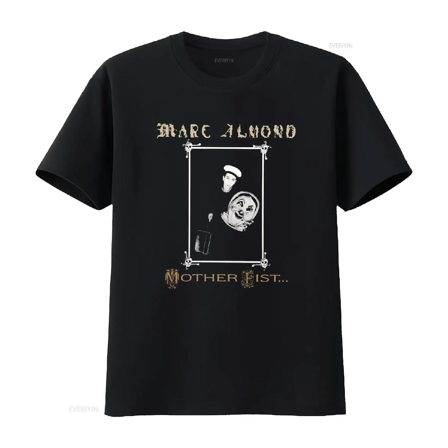 

MARC ALMOND MOTHER FIST AND HER FIVE DAUGHTERS NEW BLACK T SHIRT vintage Washed Soft Stretched Top For Everyday Wear Stylish S чёрный