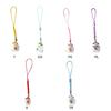 Portable Lucky Cat Phone Charm Assorted Color Lucky Cat Key Rings Decoration With Bells For Positive Energy
