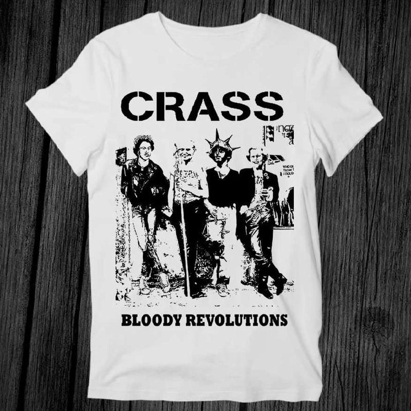 Crass Bloody Revolutions T Shirt Unisex Adult Mens Womens Gift Cool Music Unisex T-Shirt XL