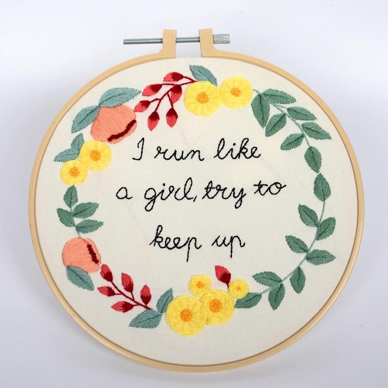Handmade Craft Flowers Pattern Cross Stitch Kit Perfect for Home Decoration