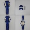Used Vivienne Westwood St. James VV049NVNV Navy Blue Aluminum Date (Working, with box and bezel)