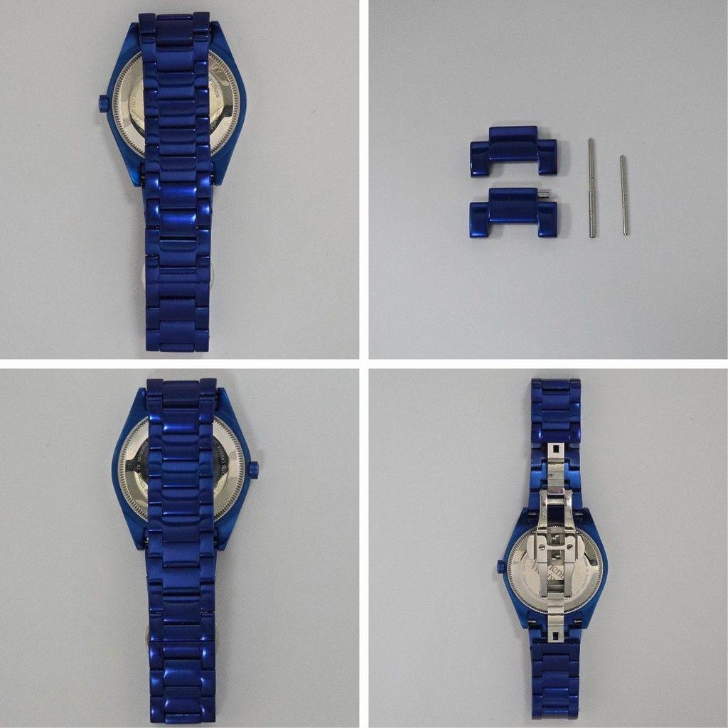 Used Vivienne Westwood St. James VV049NVNV Navy Blue Aluminum Date (Working, with box and bezel)