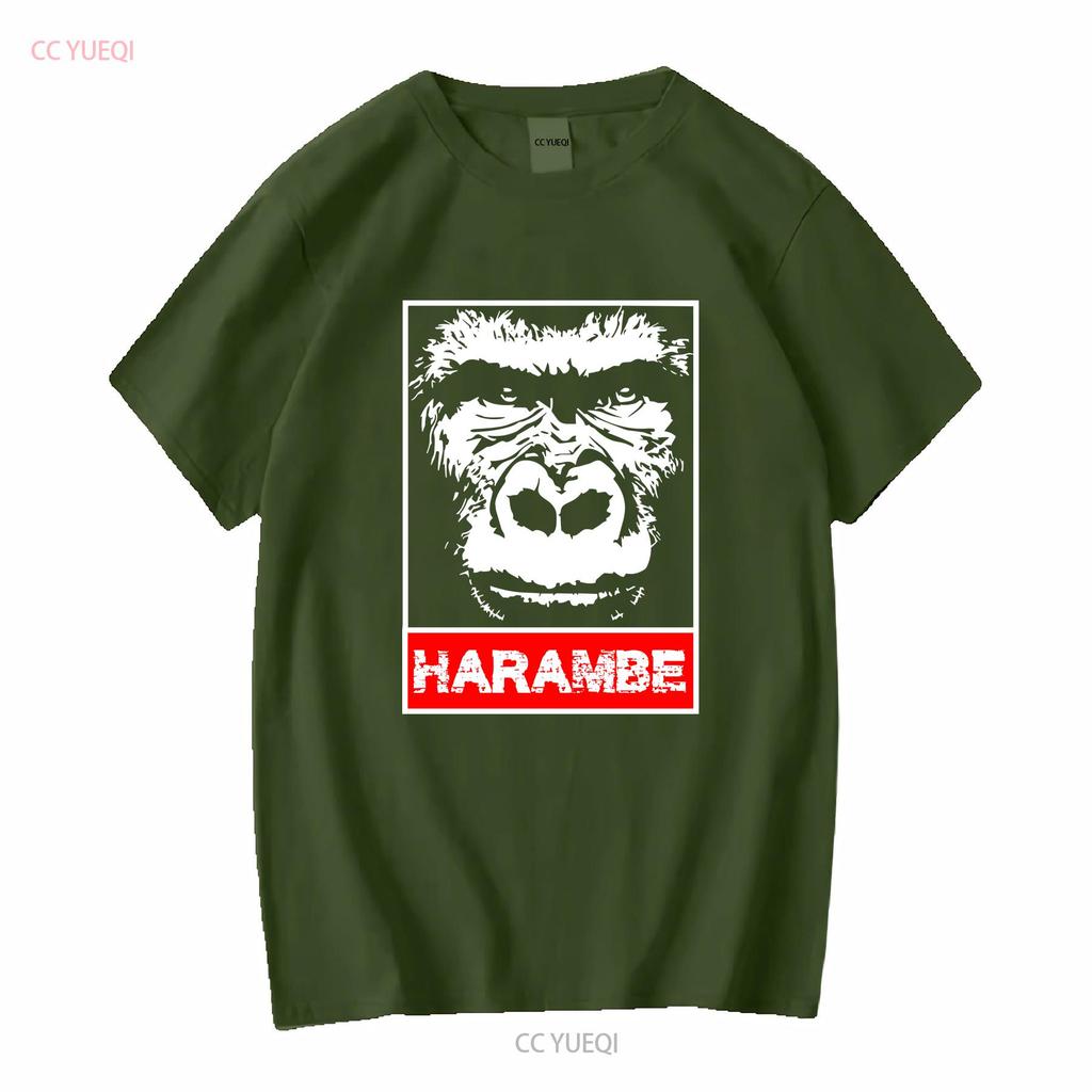 REMEMBER HARAMBE ACTIVE T SHIRT vintage Washed Breathable Unisex Versatile Slightly Soft Stylish Casual homme graphic Stretched