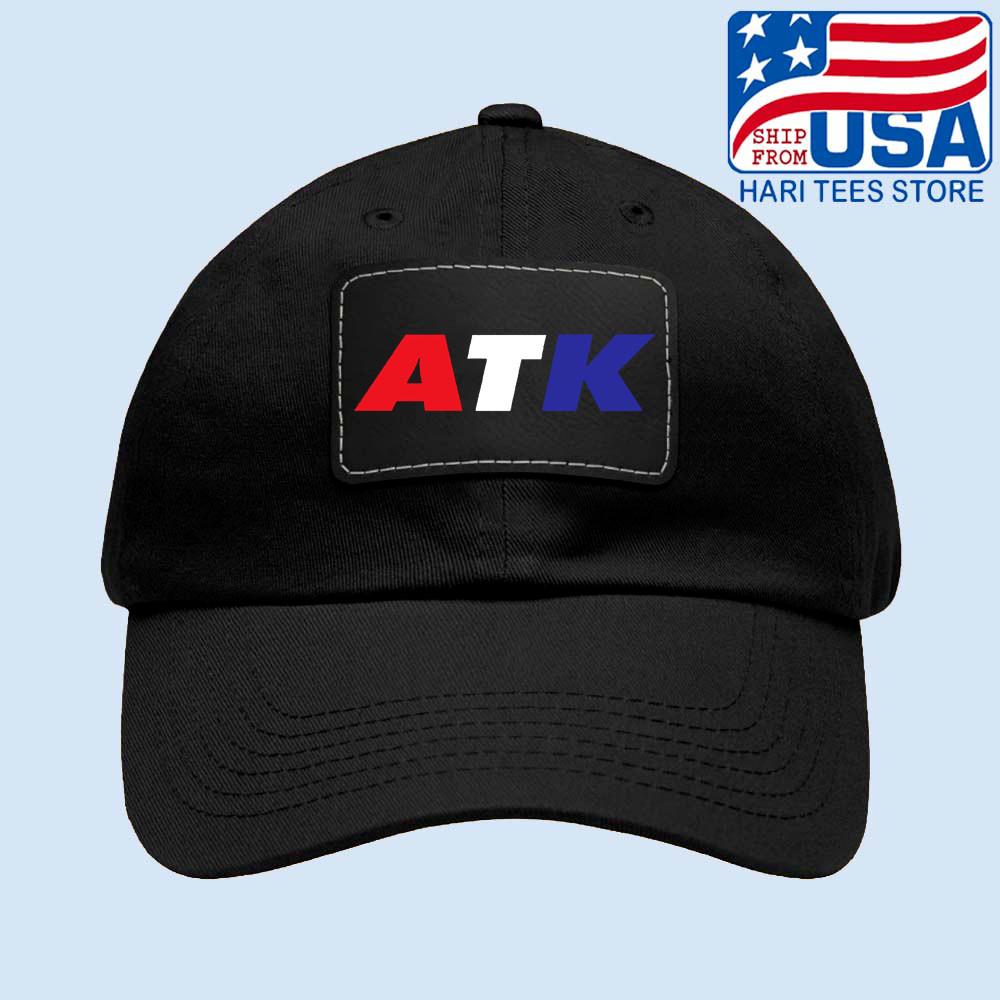 ATK Motorcycles Black Dad Hat with Leather Patch Adjustable Size Unisex T-Shirt L