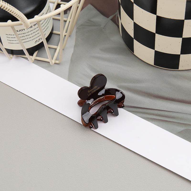 New Small Heart Hair Claw Clamp Acetate Hair Crabs for Girls Cute Heart Shaped Hair Clips Women Hair Accessories Hairpins Clips