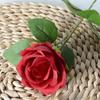 Single Velvet Strand Rose Simulation Flower Table Decor And Special Occasions