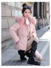 Removable Cap Cotton-padded Coat Women's Short Winter Thickened Big Fur Collar Jacket