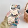 Case For Samsung A15 A13 A35 A55 A51 A71 A41 A31 A21S A03S A05 A17 A23 A25 A33 A53 A73 5G A07 4G Cover Ink Wash Painting Flower
