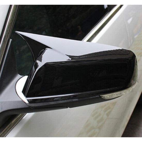 Pair Side Mirror Covers Trim Black Fits 2018 -2024 Chevy Equinox GMC Terrain