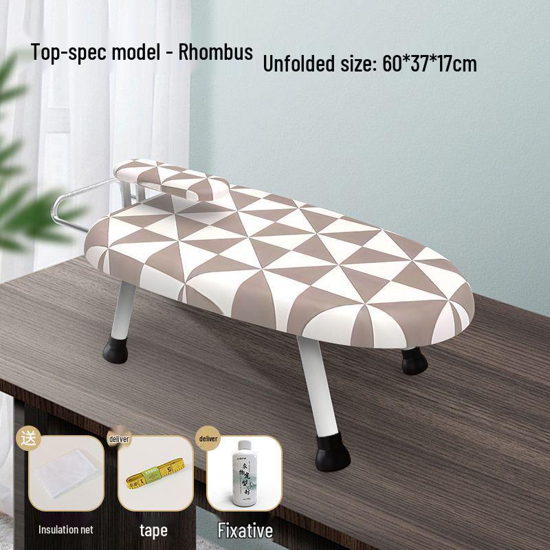 Compact Folding Universal Ironing Board - Mini Electric Mat Table for Clothes