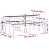 Picnic Table 160 x 134 x 75 cm Solid Pine Wood