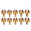 10pcs Watch Crown Spare Parts Noctilucence Stainless Steel Watch Head Replacement Accessories Gold 4.0mm