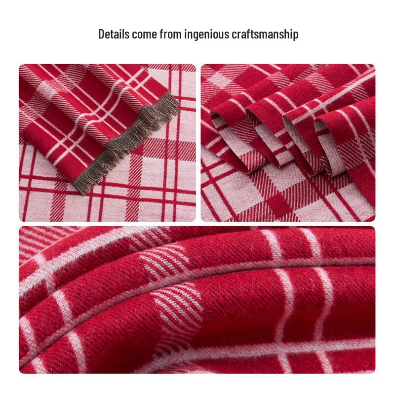 Navigare Autumn/Winter Plaid Wool-Blend Scarf