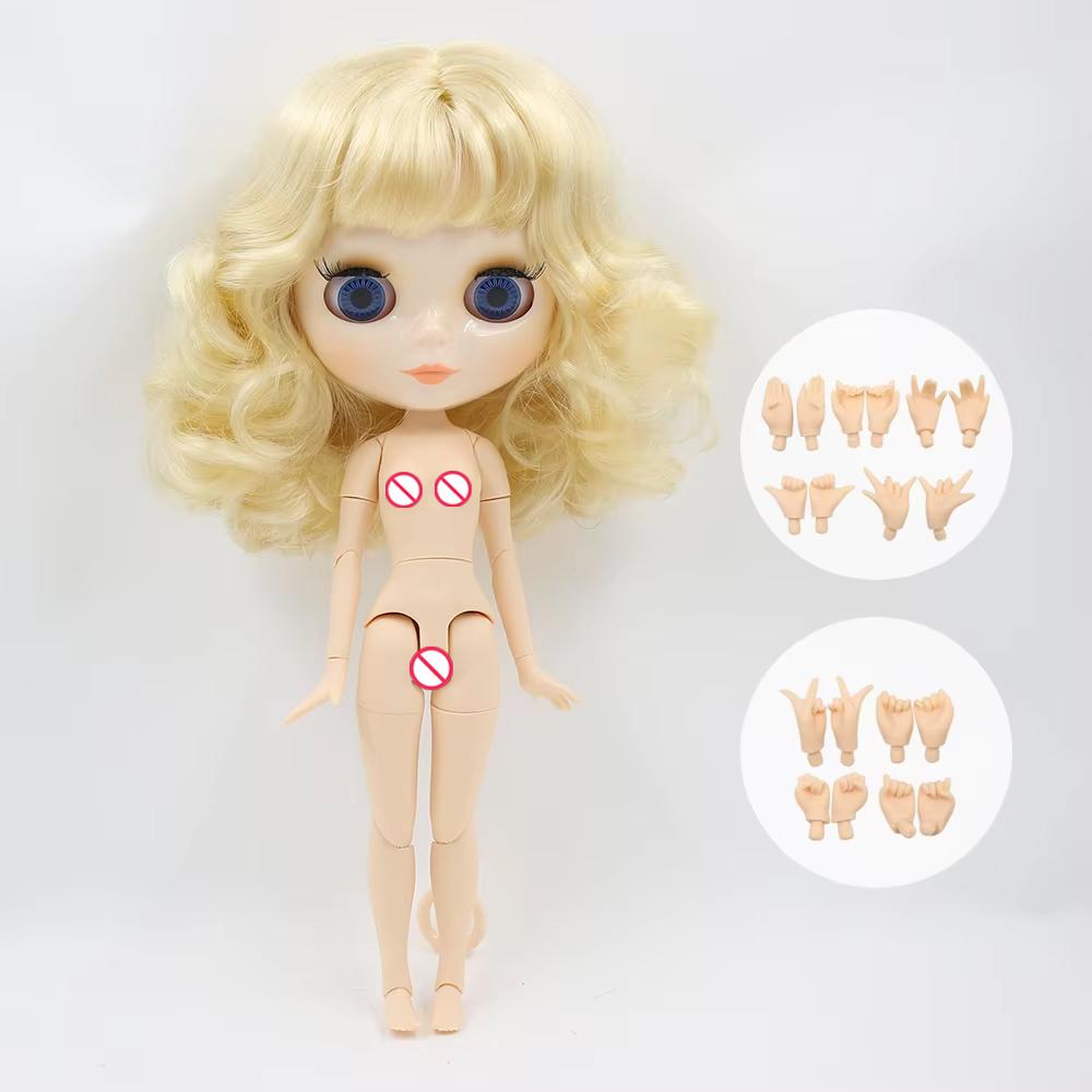 ICY DBS Κούκλα Blyth Αρθρωτό Σώμα 30CM Κούκλα BJD Λευκό Γυαλιστερό Πρόσωπο και Ματ Πρόσωπο με Επιπλέον Χέρια AB και Πάνελ 1/6 DIY Μοντέρνα Κούκλα