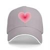 Pink Heart Design Black Baseball Cap Fashion StateUnisext Accessory for Casual Wear and Everyday Style