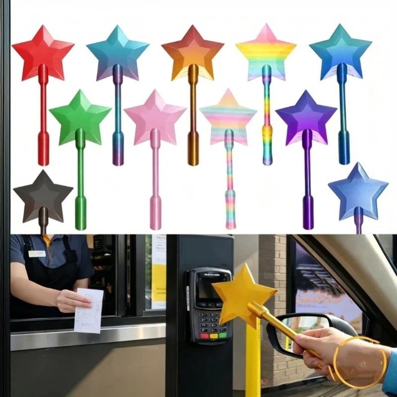 3D Printed Star Wand Tap To Pay Star Magic Wand Credit Card Holder Tap-To-Pay Credit Card Portable Wand Credit Card Payment Wand