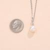 FANCIME Freshwater Pearl Necklace for K14 White Genuine Single Twisted Silver 14K Perfect Day or Christmas Gift Women, 7-8mm, Gold, Lab-Grown