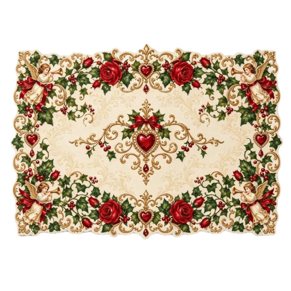 Snowman Elk Xmas Table Mat Coaster Square Dining Mat Christmas Table Placemat Winter Season