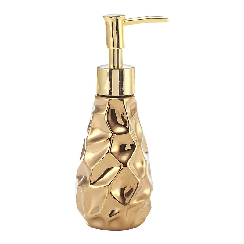 Lotion Bottle European Creative Golden Ceramic Bathroom Wash Set Bathroom Four Piece Set Toothbrush Cup Bathroom Accessories